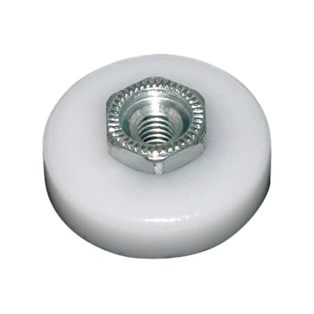Recinto 0.87 in. Dia. x 0.25 in. Nylon & Plastic Shower Door Wheel, 2PK RE3325376